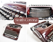Load image into Gallery viewer, 1939 Smith Corona Silent Maroon - Curvy