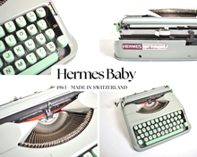 Afbeelding in Gallery-weergave laden, Hermes Baby Typemachine uit 1956