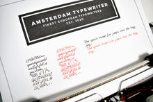 Afbeelding in Gallery-weergave laden, *Zeldzame* Hermes 3000 Typemachine - Cursief lettertype