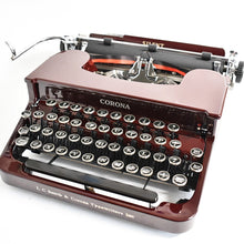 Load image into Gallery viewer, 1936 Smith Corona Silent Maroon