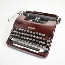 Load image into Gallery viewer, 1939 Smith Corona Silent Maroon - Curvy