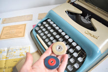 Load image into Gallery viewer, 1962 Portable Consul Blue/Cream Typewriter