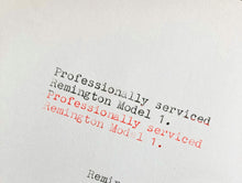 Load image into Gallery viewer, 1938 Remington Model 1 Typewriter
