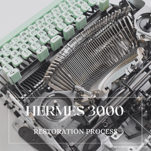 Afbeelding in Gallery-weergave laden, Gereserveerd* Gerestaureerde Hermes 3000 typemachine uit 1965
