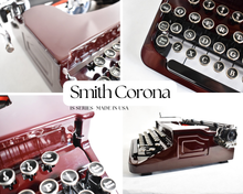 Load image into Gallery viewer, 1936 Smith Corona Silent Maroon
