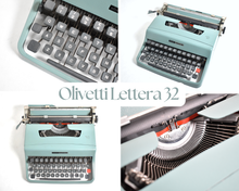 Load image into Gallery viewer, 1973 Olivetti Lettera 32 Typewriter
