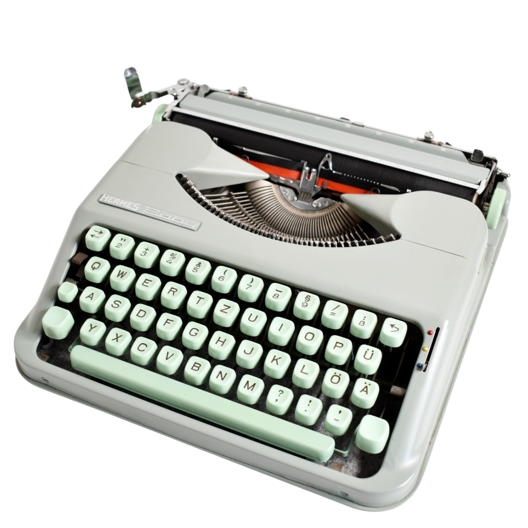 Hermes Baby Typemachine uit 1962 - qwertz