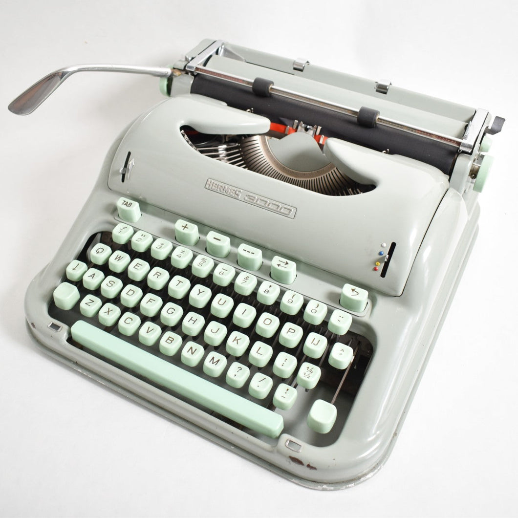 1965 Hermes 3000 Typewriter - Petit Pica, New Platen
