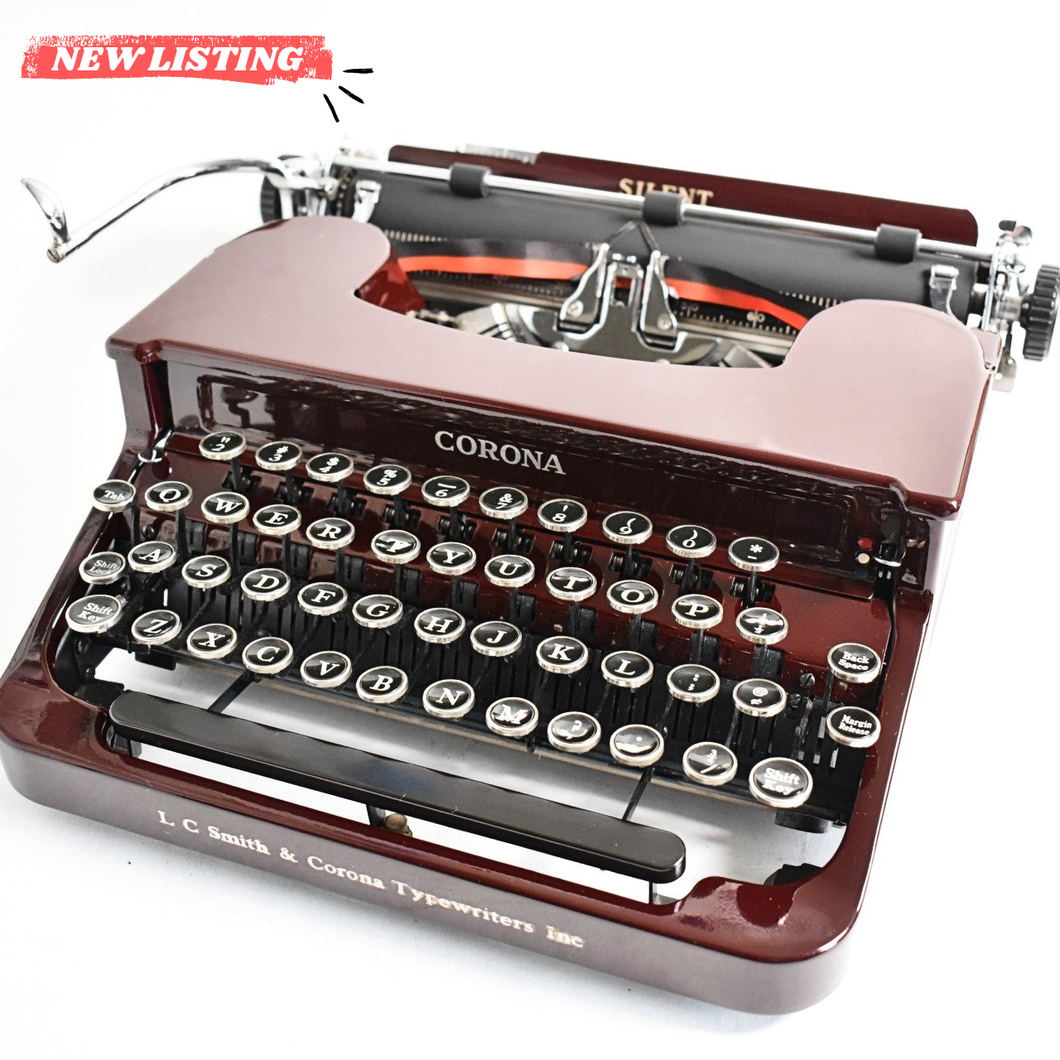 1936 Smith Corona Silent Maroon