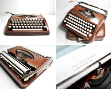 Afbeelding in Gallery-weergave laden, Olivetti Lettera 82 Typemachine - Chocoladebruin

