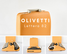 Load image into Gallery viewer, Olivetti Lettera 82 Orange Portable Typewriter
