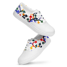 Load image into Gallery viewer, Men’s Lace-up Canvas Shoes - Olivetti Tetractys
