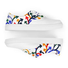 Load image into Gallery viewer, Men’s Lace-up Canvas Shoes - Olivetti Tetractys
