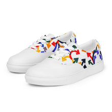 Load image into Gallery viewer, Men’s Lace-up Canvas Shoes - Olivetti Tetractys
