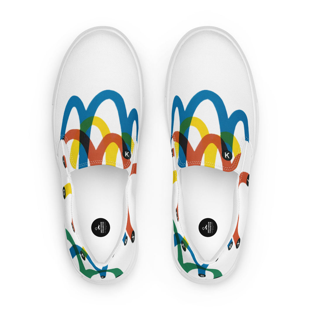 Men’s Slip-on Canvas Shoes - Olivetti Lettera 22